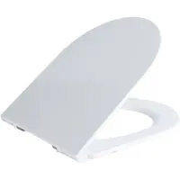 Qeramiq UniSeat Abattant de toilette - dégagement rapide - fermeture douce - duroplast - 43.3x36.0x3.8cm - blanc brillant U176