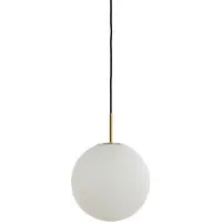 Light & Living Suspension lumineuse en verre opale Medina Ø 25cm