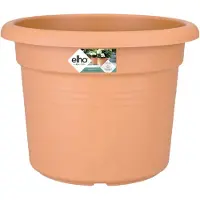 Elho Green Basics Cilinder Pot De Fleurs Marron Clair 55 Cm