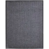 vidaXL Paillasson Gris 117x220 cm PVC