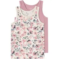 Name it Maillot de corps beige chiné / bleu marine / kaki / rose ancienne