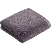 Vossen Serviette de Toilette Vossen Vegan Life Dark Grey (50 x 100 cm) (Set de 3)