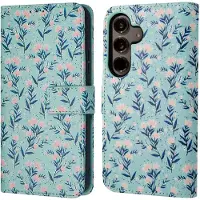 IMoshion Étui de télephone portefeuille Design Samsung Galaxy S24 - Blue Flowers