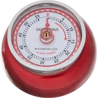 Zassenhaus Minuteur de cuisine SPEED, rouge métallique