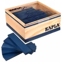 Capolavoro KAPLA 40 Planches de Construction en Bois Bleu Fonc 40 Carr s pour les 3 Ans