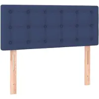 vidaXL Tête de lit bleu 100x5x78/88 cm Tissu