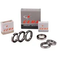 Cema 6806 Ceramic Bottom Bracket Bearing Argenté 39 x 30 x 7 mm