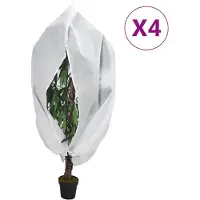 vidaXL Housses de protection pour plantes avec fermeture éclair 4 pcs