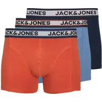 Jack & Jones Boxers 'JACMarco' bleu clair / bleu foncé / gris clair / orange foncé