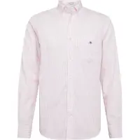 Gant pour homme. 3000130 Chemise Regular Fit chemise en popeline rose à rayures (L), Casuel, Coton, Classique, Manche longue