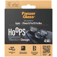 PanzerGlass Protection Caméra Hoops Optic Rings Apple iPhone 15 Pro / 15 Pro Max - Blue Titanium