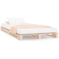 vidaXL Lit de palette 90x200 cm pin massif
