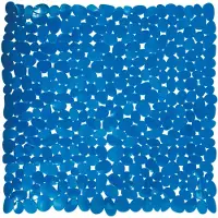 Overig Tapis Fond de douche PVC GALETS 53x53cm Bleu Marine