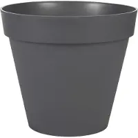 Eda Pot Rond Toscane - 30x26cm - 10l - Anthracite - Plastiques