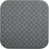 MSV Tapis Fond de douche antid?rapant Caoutchouc CLASS 54x54cm Gris