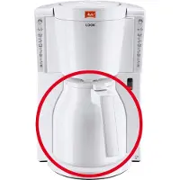Melitta Verseuse En Plastique - - Look Basis, Selection - Blanc - Filtre - Réservoir Amovible