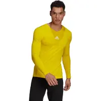 Adidas T-Shirt fonctionnel 'Team Base' jaune / blanc
