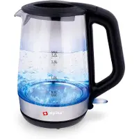 Alpina Bouilloire Alpina - Électrique - LED - Verre - Acier inoxydable - Sans fil - 1,7 litre