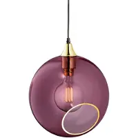 Design By Us Suspension , Ballroom XL, dimmable, Violet, Salon / séjour, Verre, Design