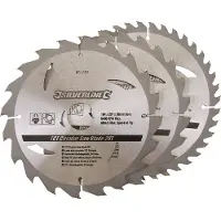 Silverline Ensemble de 3 lames de scie 184 mm