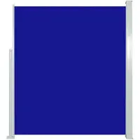 vidaXL Marquise latérale extensible 160x500 cm Bleu