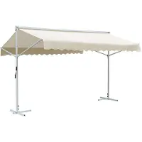 vidaXL Store autoportant Crème 4 x 3 m