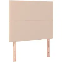 vidaXL Têtes de lit 2 pcs. Marron cappuccino 100x5x78/88 cm Similicuir