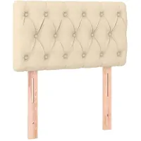 vidaXL Tête de lit Crème 80x7x78/88 cm Tissu