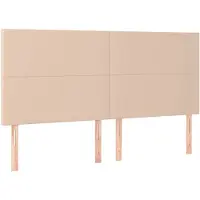 vidaXL Têtes de lit 4 pcs. Marron cappuccino 90x5x78/88 cm Similicuir