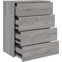 vidaXL Commode avec 4 tiroirs 60x30,5x71 cm Gris Sonoma