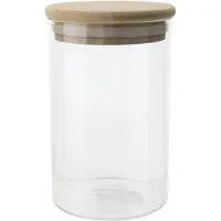 Cosy & Trendy Pot A Provisions Verre 50cl D14,5cmcouvercle En Bois