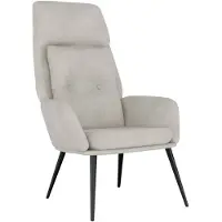 vidaXL Chaise de relaxation Gris clair Similicuir daim