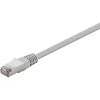 Goobay 73079 CAT 5e Câble patch, F/UTP, gris, 3 m - sans protection d'encliquetage, CCA