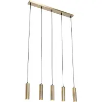QAZQA Suspension moderne bronze 5 lumières - Jeana
