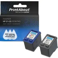 PrintAbout Cartouche compatible pour HP 21 (SD367AE) - Noir + 3 couleurs - Multipack