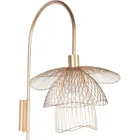 Forestier Papillon applique murale XS Without Shelf | Champagne