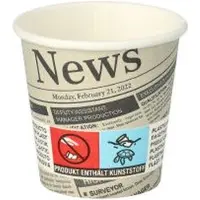 Starpak Trinkbecher "To Go" cl "Newsprint"