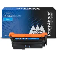PrintAbout Toner compatible pour HP 648A (CE261A) - Cyan