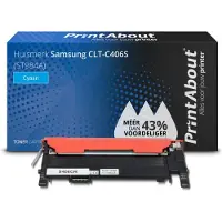 PrintAbout Toner compatible pour Samsung CLT-C406S (ST984A) - Cyan