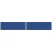 vidaXL Store latéral extensible bleu 160x1000 cm