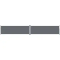 vidaXL Marquise latérale extensible Anthracite 160x1000 cm