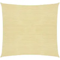 vidaXL Voile d'ombrage 160 g/m² Beige 3x3 m PEHD