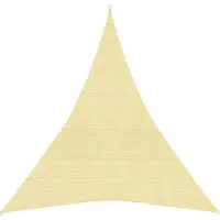 vidaXL Voile d'ombrage 160 g/m² Beige 5x6x6 m PEHD