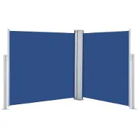 vidaXL Store latéral extensible bleu 100 x 600 cm