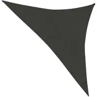 vidaXL Voile d'ombrage 160 g/m² Anthracite 4x4x5,8 m PEHD