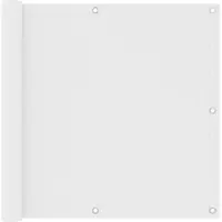 vidaXL Pare-vue balcon Blanc 90x500 cm Tissu Oxford