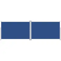 vidaXL Store latéral extensible bleu 200x600 cm