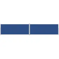 vidaXL Store latéral extensible bleu 200x1000 cm