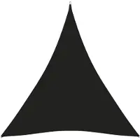 vidaXL Voile de parasol Tissu Oxford triangulaire 5x6x6 m noir