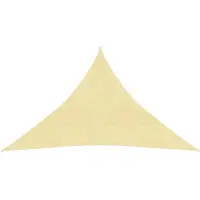 vidaXL Voile d'ombrage 160 g/m² Beige 4x4x5,8 m PEHD